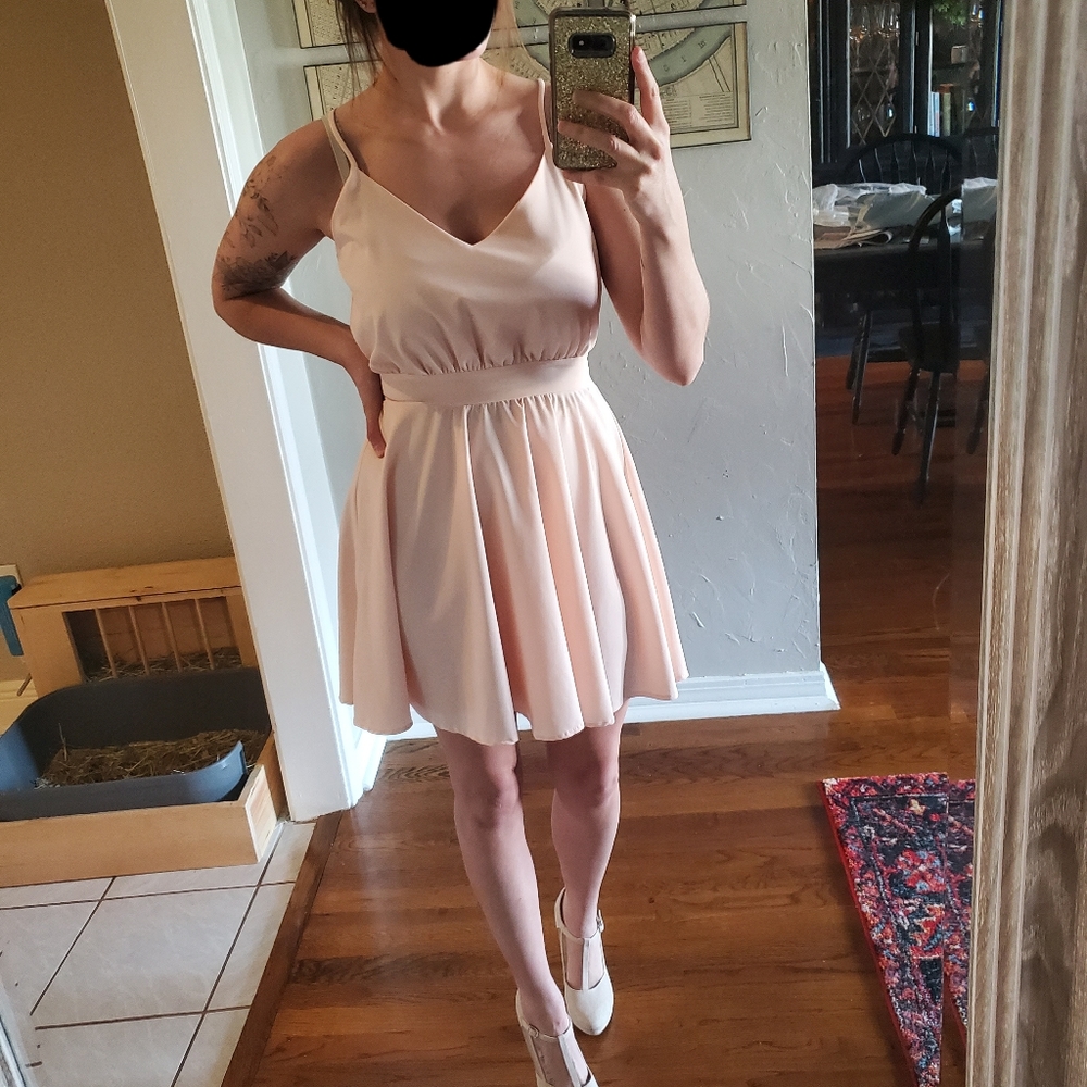 Baby pink dress